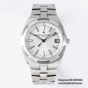 Overseas 4500V 41mm White Dial SS Bracelet 8F A5100