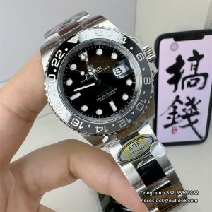 GMT Master II 126710 Bruce Wayne Oyster 40mm SS/SS Black Dial ARF VR3285