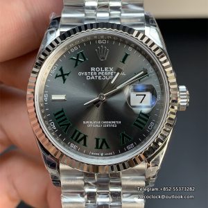 Datejust 126234 36mm Jub Dia SS/SS Grey/Rmn Wimbledon VSF VS3235 v2