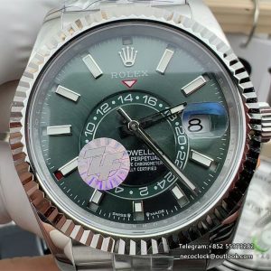SkyDweller 326934 42mm Jubilee Bracelet Green Dial ZF A2824