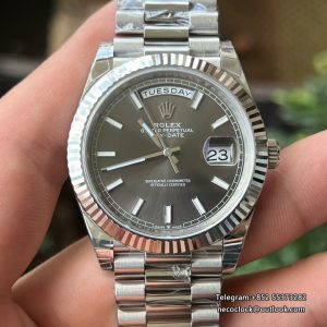 DayDate 228239 40mm SS/SS Grey/Stk VSF V2 DD3255(Gain Weight)