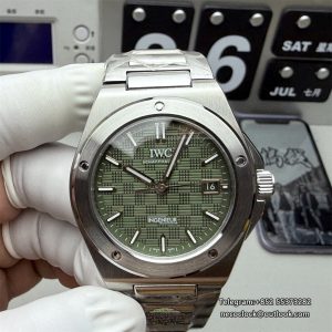 GHF IWC Ingenieur 40mm Green Dial SS Bracelet Automatic Miyota 9015