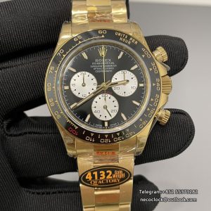 Daytona 126528 40mm Le Mans YG/YG Black Dial QF SH4132(Gain Weight)
