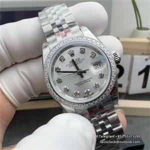 DateJust 28mm Ladies 279178 SS/SS Diamond Silver Dial Diamond Bezel Jubilee Bracelet GSF A2671