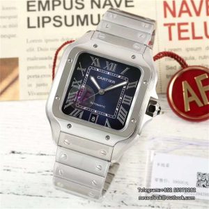 Santos De Cartier 35mm SS/SS Blue Dial AF MY9015