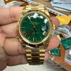 DayDate 228238 40mm YG/YG Ombre Green/Rmn VSF DD3255 Super Clone(Gain Weight)