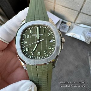 Aquanaut 5168G 42mm SS/RU Green/Num DDF DD330 (Gain Weight)