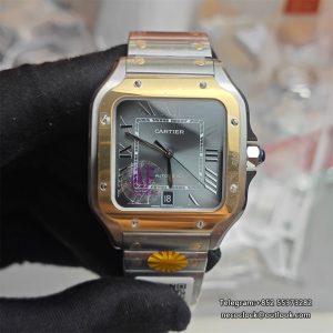 Santos De Cartier 35mm SS/YG Grey Dial AF MY9015