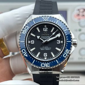 VS+F Planet Ocean 600M Blue Ceramic Black Dial Black Rubber A8800