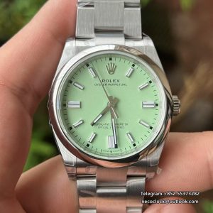 Oyster Perpetual 126000 36mm SS/SS Pistachio Dial VSF VS3230
