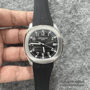 Aquanaut 5167 40mm SS/RU Grey Dial on Black Rubber Strap DDF DD324