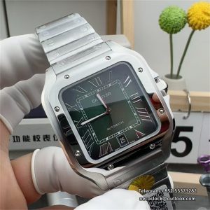 Santos De Cartier 40mm XL SS/SS Green Dial AF MY9015