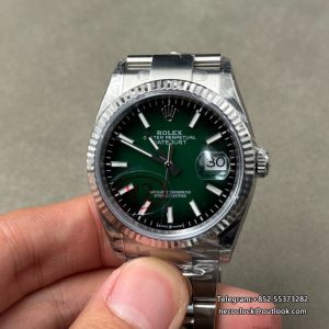 Datejust 126234 36mm Oys 2026 SS/SS Ombre Green/Stk VSF V2 DD3235