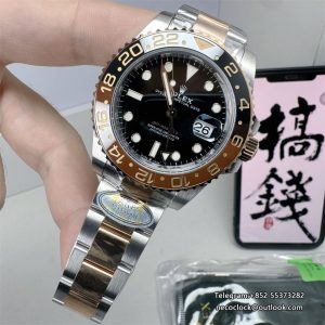 GMT Master II 126711 Rootbeer Oys 40mm SS/RG Black Dial ARF V3 DD3285 (Gain Weight)