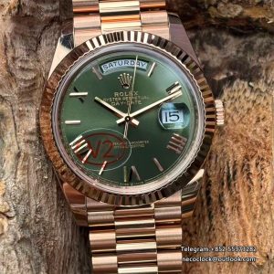 DayDate 228235 40mm RG/RG Green/Rmn VSF V2 DD3255 (Gian Weighted)