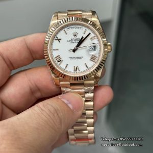 DayDate 40MM White Dial Roma Marker RG President Bracelet GMF A2836 Tungsten