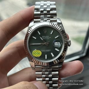 Datejust 126334 41mm SS/SS Green Dial Jubilee VSF DD3235 V3 Free Sprung