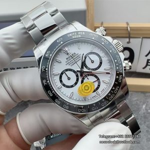 Daytona 126500LN 40mm SS/SS White Dial panda VSF DD4131 Free Sprung Super Clone