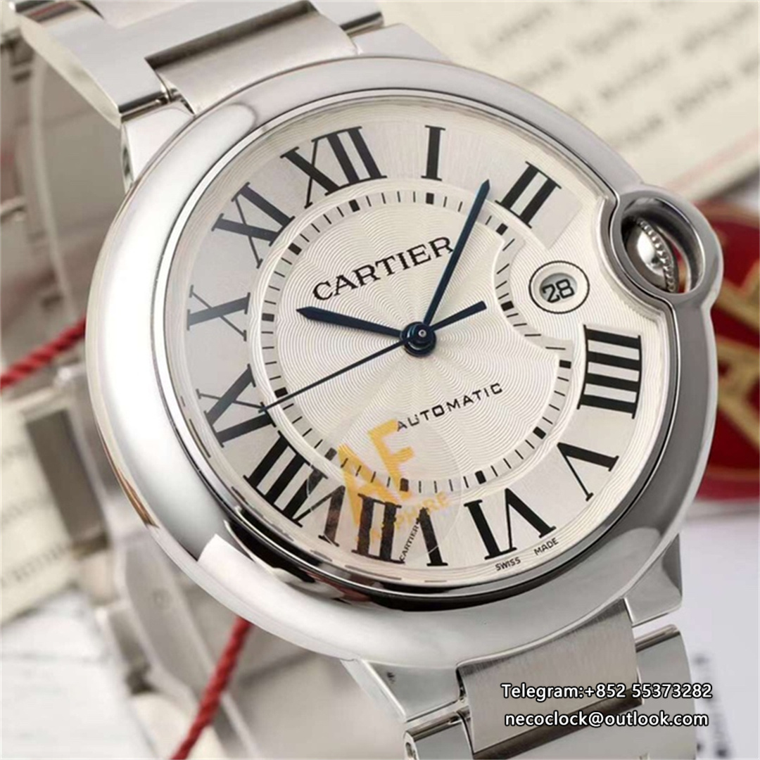 Ballon Bleu De Cartier 40mm SS/SS White Dial AF A2824