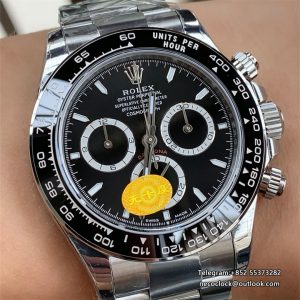 Daytona 126500LN 40mm SS/SS Black Dial VSF DD4131 Super Clone free sprung